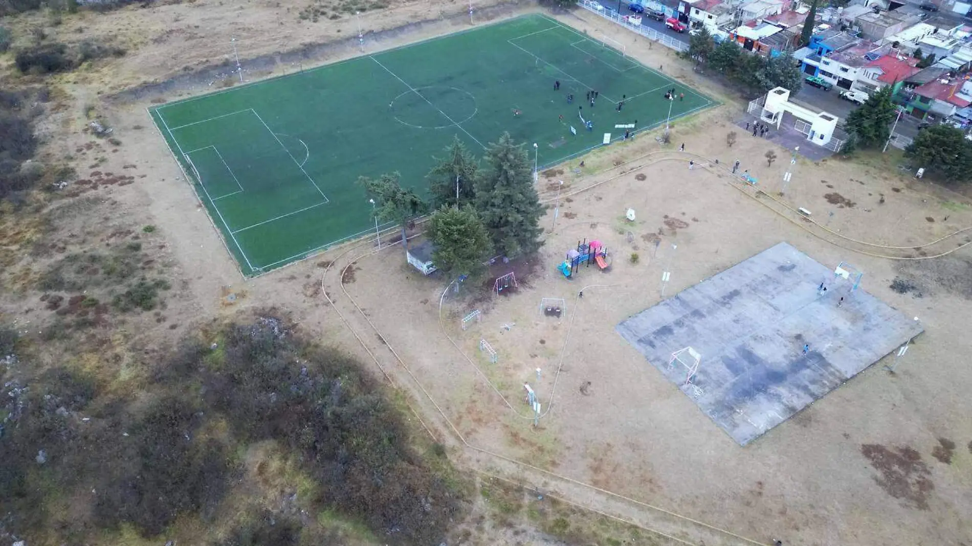 Campo Deportivo El Capulín de la colonia San Miguel.